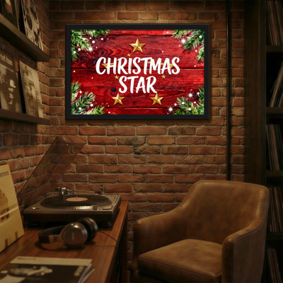 Christmas Christmas Star Wood Pine Decorative Pattern