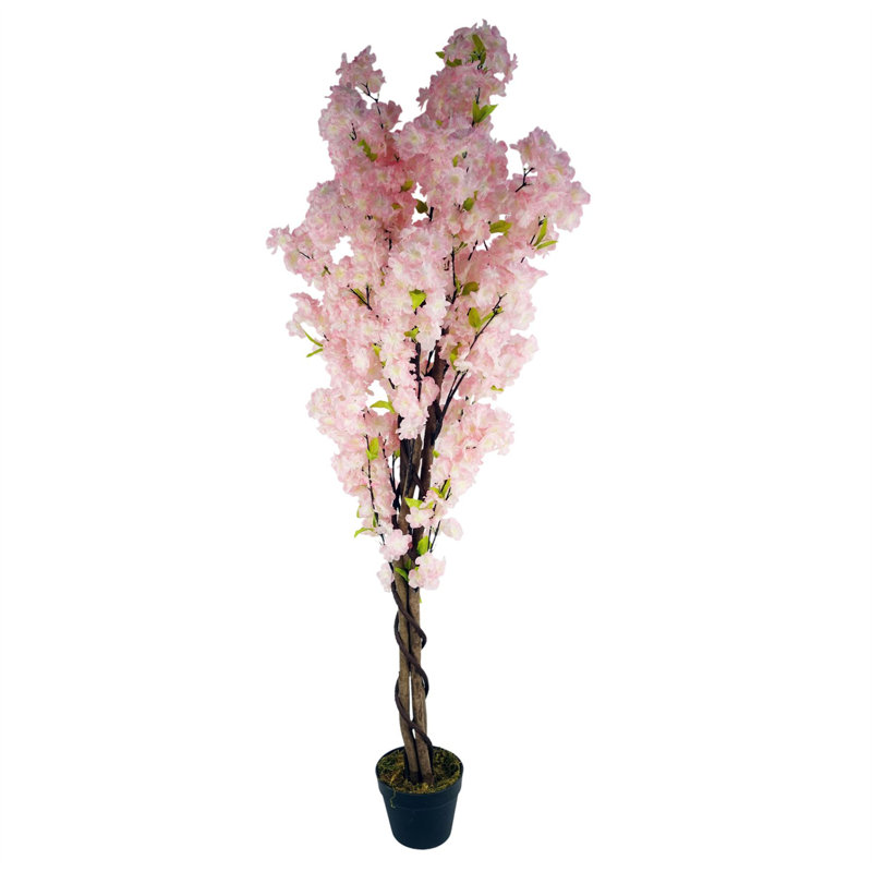 150cm Faux Tree in Pot Liner, Pink