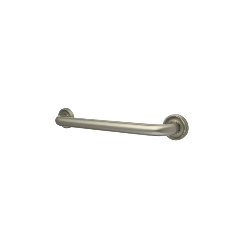 Made to Match Camelon Beaded Grab Bar, Brushed Nickel, 24"