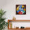  «Horloge carrée» par Design Turnpike, estampe numérique sur toile, 12 po x 12 po