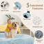 Grand lit pour chien de 71 po avec oreiller dodu, couverture, sangle - bleu-898422217-916344841