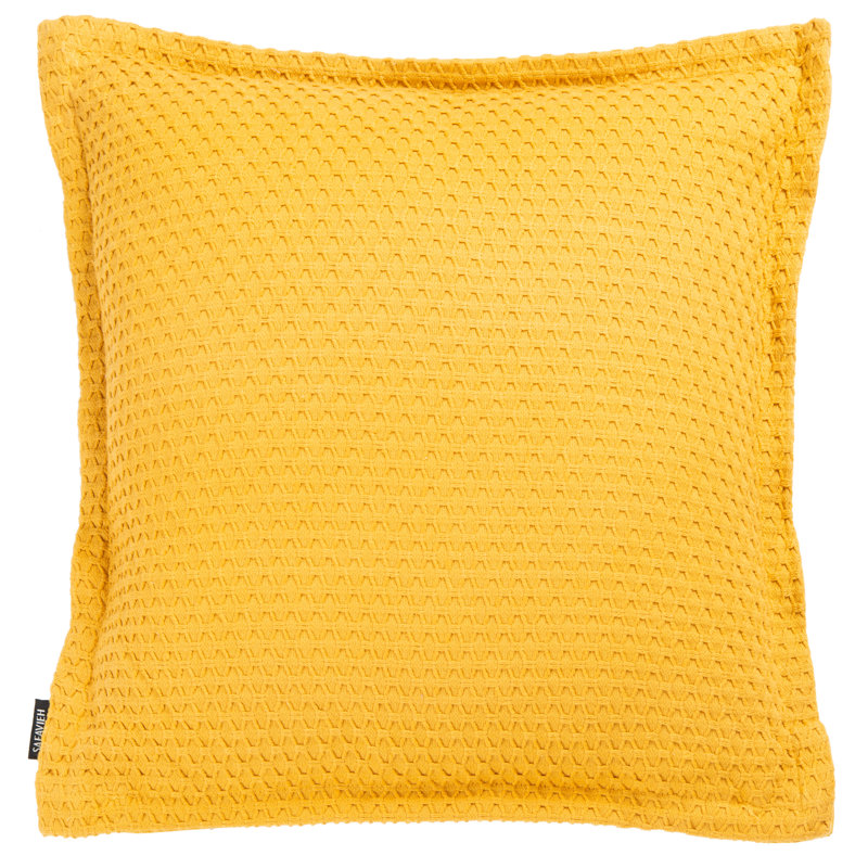 Lucina Yellow 18-inch Square Cotton Accent Pillow