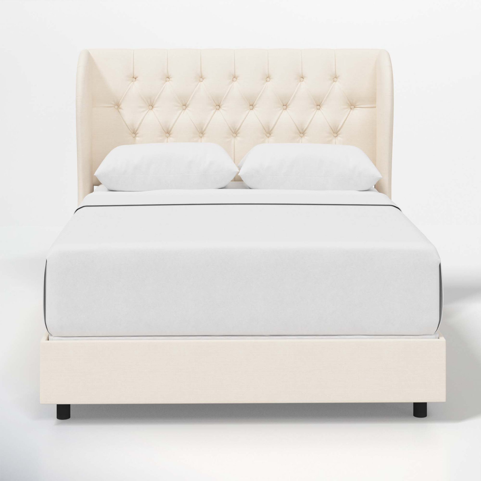 Tomey Wingback Bed, Como Rosewater, Twin