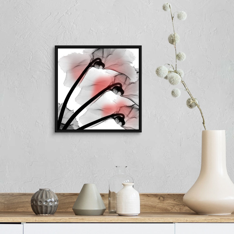 « Coral Luster cyclamen » par Albert Koetsier, reproduction d’art sur toile, H 14 po x l 14 po x P 1,75 po