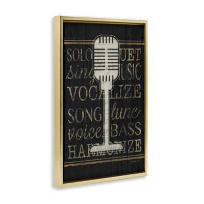 «Microphone Music Motif Floater», art mural par Jennifer Pugh
