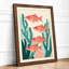 Swimming Among Kelp Coastal - Framed Print-1398299978-1398299989