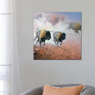 Plains Thunder 1 Piece Wrapped Canvas Wall Art