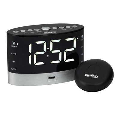 Electric Tabletop Clock in Black with Alarm