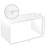 Coffee Table, 32" Long Rectangle Waterfall Coffee Table, Clear