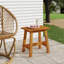Tabouret rectangulaire en bois massif de 17,7 po x 11,4 po x 17,7 po Red Barrel Studio®