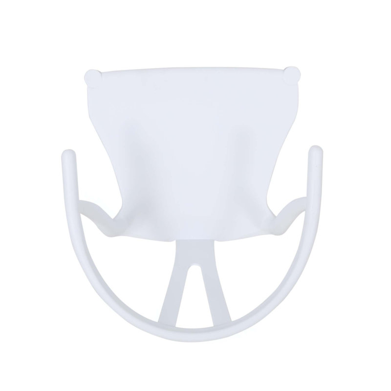 Chaise de salle à manger, ensemble de 2, Blanc/naturel