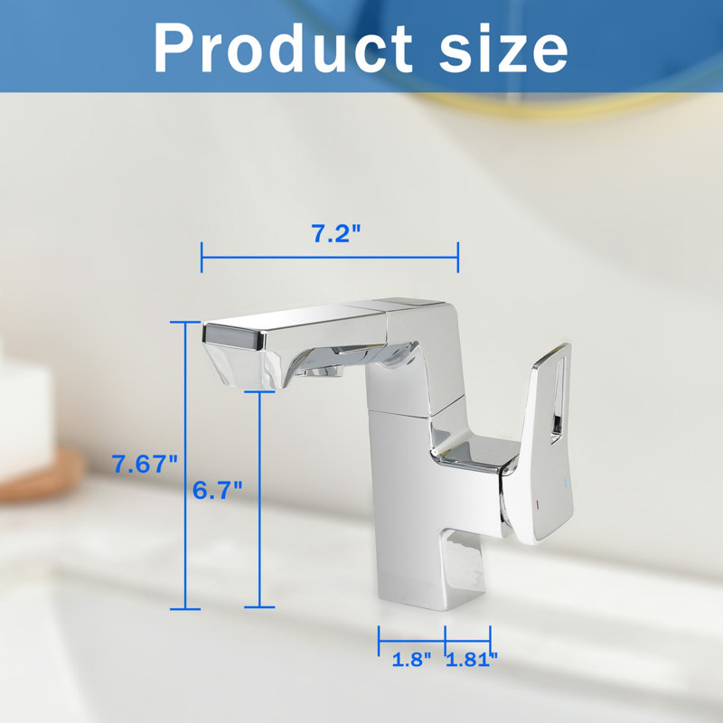 Robinet pour salle de bain Smart Led, Chrome