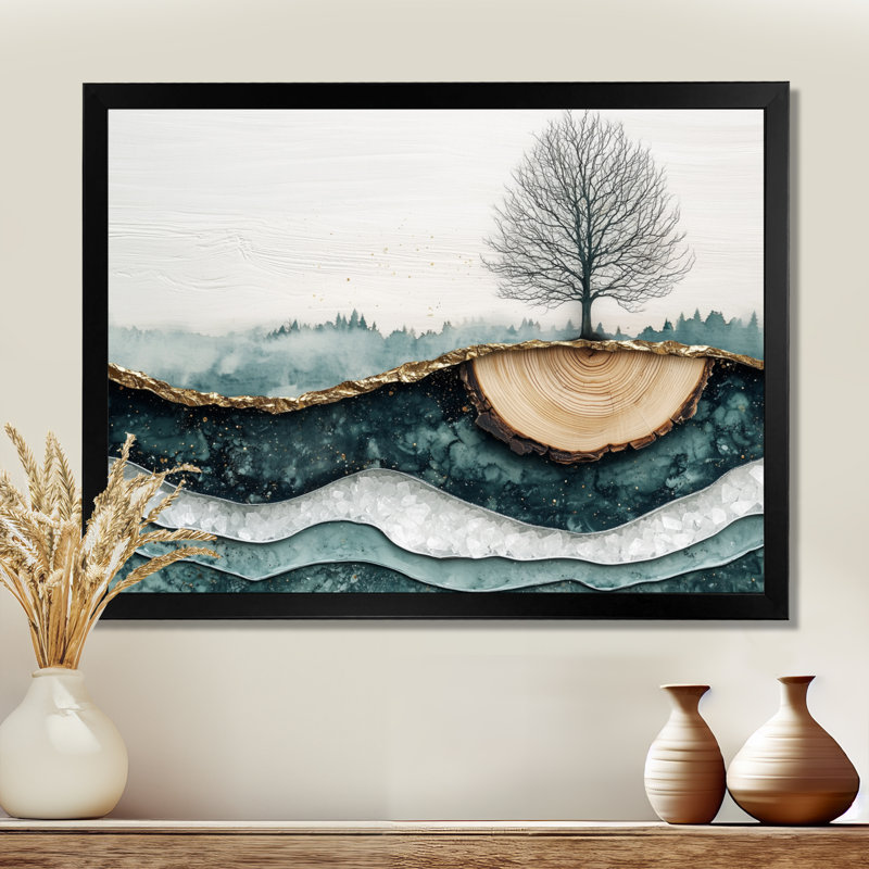 Jackleen - Landscapes Wall Art, Reproduction encadrée d'une seule photo, H 30 po x l 40 po, Noir