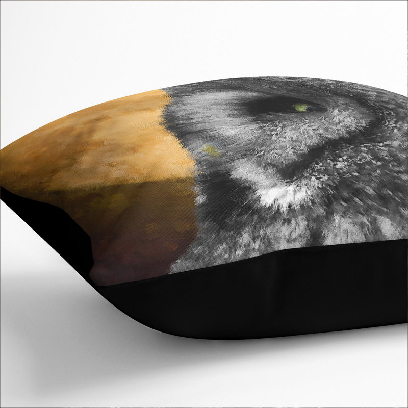 Square Cushion, 40cm H x 40cm W x 15cm D, Black