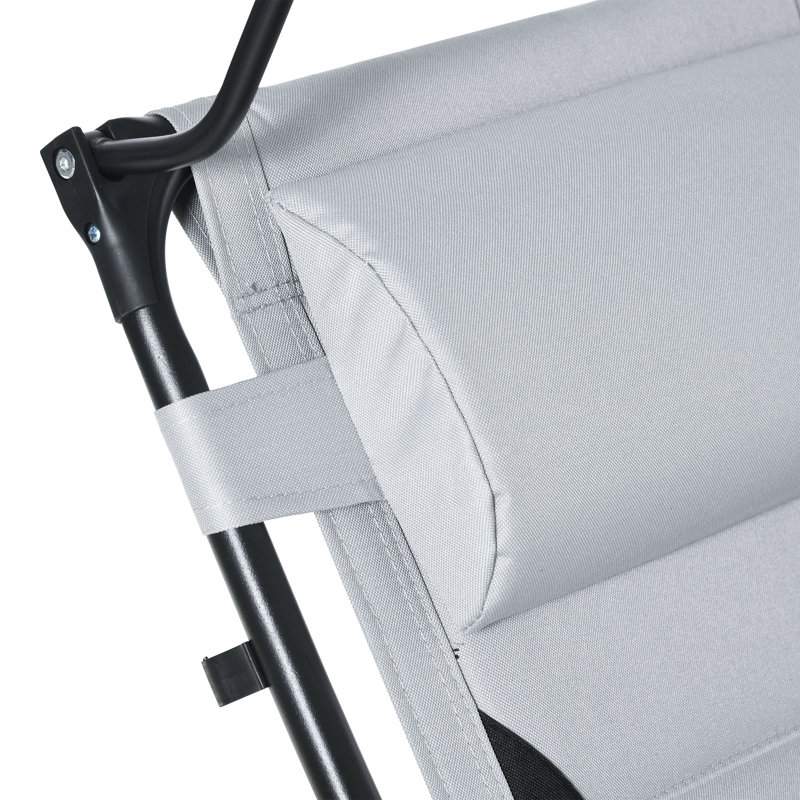 Outdoor Lounge Chair, Light Grey