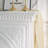 White Solid Wood Freestanding Fireplace