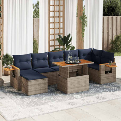 62cm Wide Patio Sofa with Cushions
