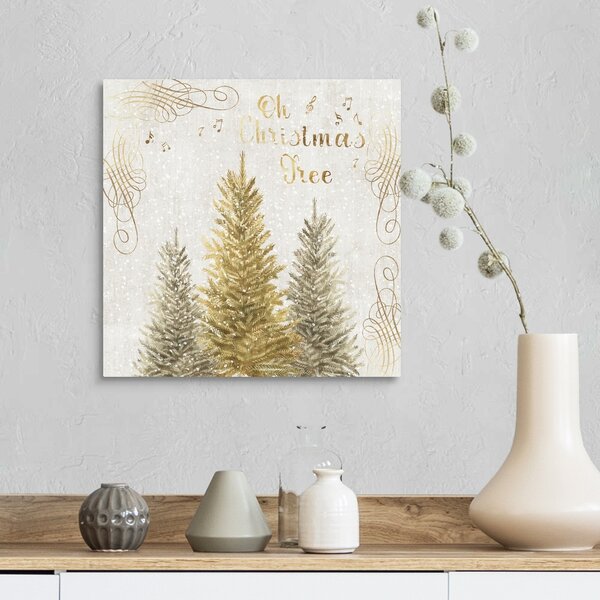 The Holiday Aisle® Oh Christmas Tree Framed On Canvas Painting ...