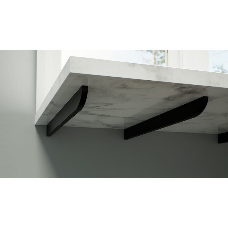 8 po x 2,5 po x 4,5 po Support mural mince The Original, H 4,5 po x l 5 po x P 8 po