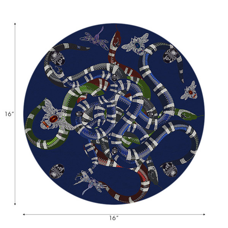 Napperon Ouroboros, Bleu
