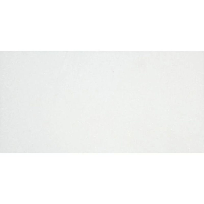 Carreau de sol et de marbre aspect marbre 3 po x 6 po, Blanc sablé