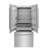 ZLINE 36 in. 19.6 cu. ft. French Door Built-In Bottom Freezer Refrigerator with Water Dispenser and Ice Maker in Satin Stainless Steel-89829473-89829472