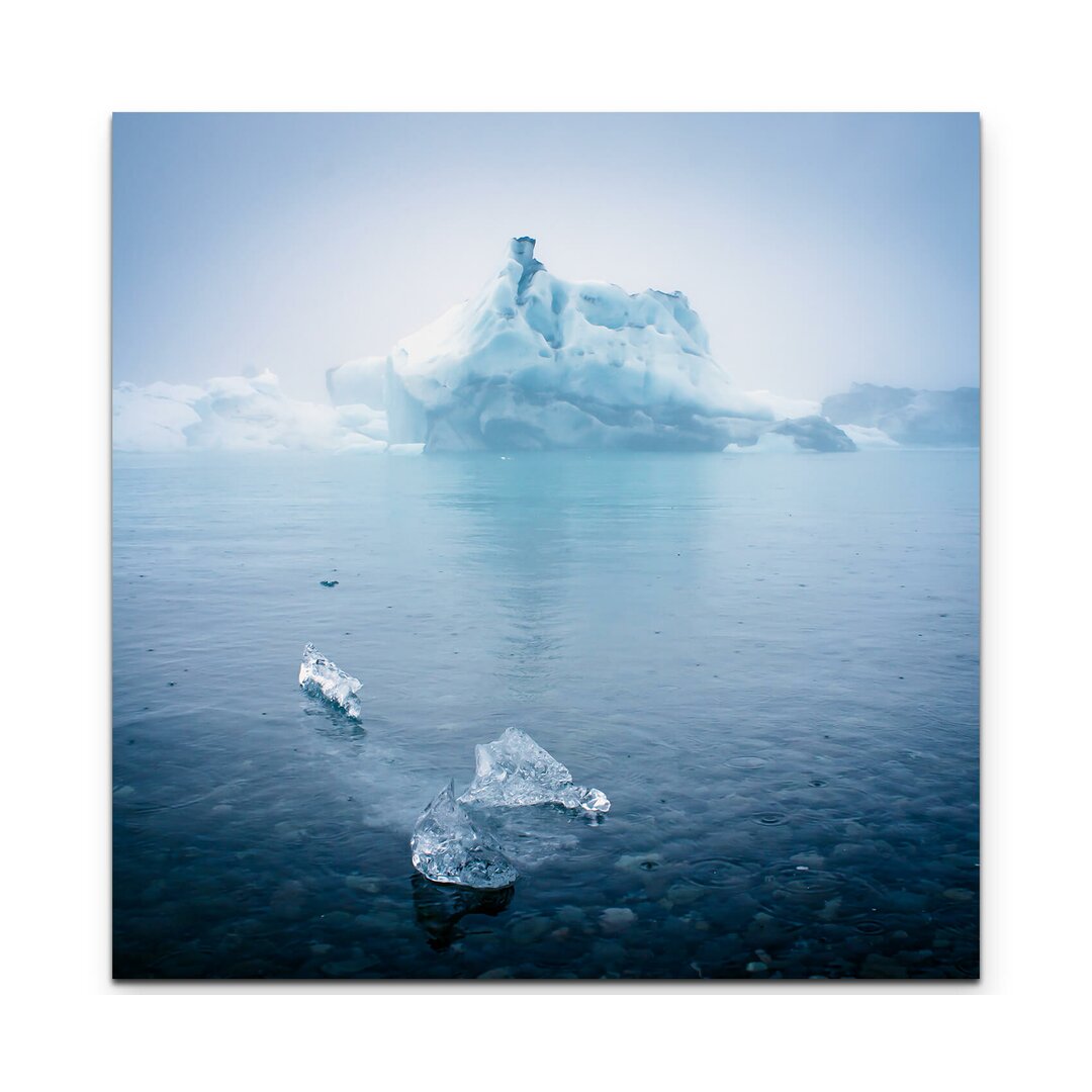 Leinwandbild Gletscher im Meer