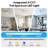 42" Easy-to-Install Modern Flush Mount Low Profile Small Room Ceiling Fan with LED Light and Remote-719852049