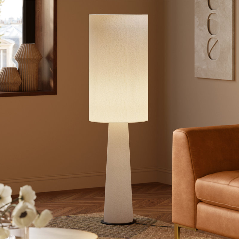 Keshav Linen Floor Lamp