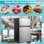 Costway 3.2 Cubic Feet Freestanding Mini Fridge with Freezer
