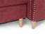 Ensemble de canapé modulaire réversible en polyfibre de couleur rouge Paparika-334968689