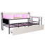 Metal Storage Bed With LED Lighting And Drawers-2143408366