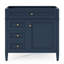 Meuble-lavabo de salle de bain 36 po sans lavabo supérieur, armoire de rangement moderne avec 2 tiroirs et un tiroir basculant, structure en bois massif-135660466