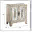 Armoire console Nalani au fini blanc antique avec tiroirs et tablettes spacieux pour des solutions de rangement élégantes