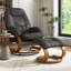 Adrienna Ergonomic Executive Office Reclining Chair with Footstool-1045935675