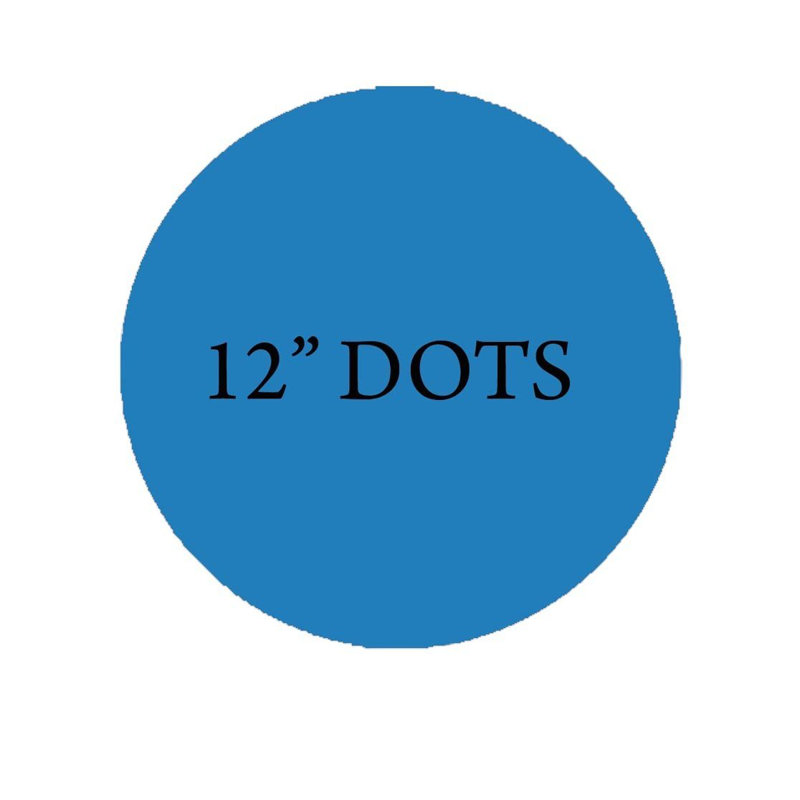 Décalcomanie murale Pois géants, Bleu ciel, 12 pouces