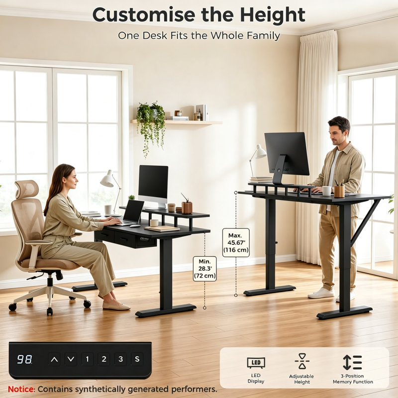 L-Shaped Standing Desk