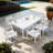 Anna Aluminum Rectangular Dining Table-1222966930