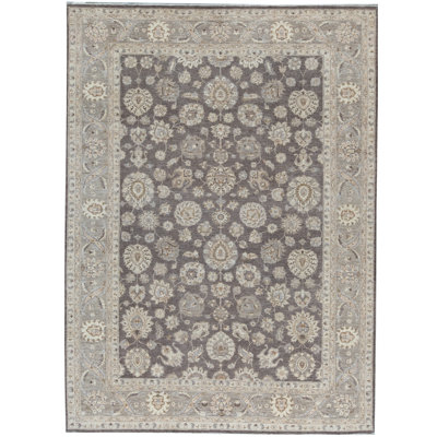 Hand-Knotted High-Quality Gray Area Rug