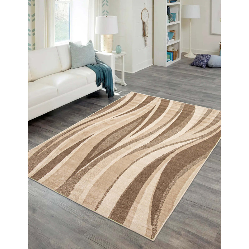 Tapis beige Mirage, Rectangle 5' x 8'