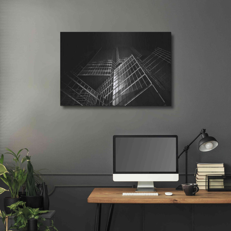 «No 200 King St W» par Brian Carson, art mural en métal, 36 po x 24 po, H 24 po x l 36 po