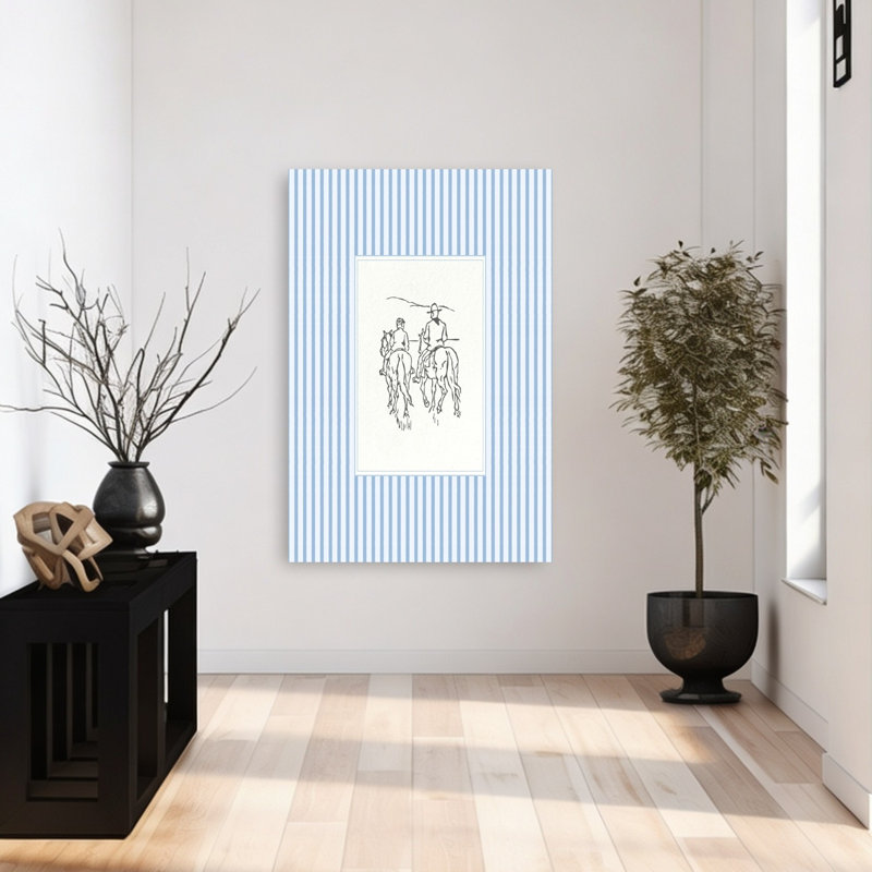Cheval occidental, cheval contemporain abstrait, impression d'art mural nature, H 48 po x l 32 po