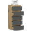 Sidse Particle Board Rectangle Storage Unit Accent Chest