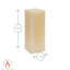 Nicola Spring - Square Vanilla Pillar Candle-50929012