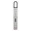 Curved Candy and Deep Fry Thermometer, Adjustable Silicone Coated Clip Fits Most Cookware, Charcoal Gray