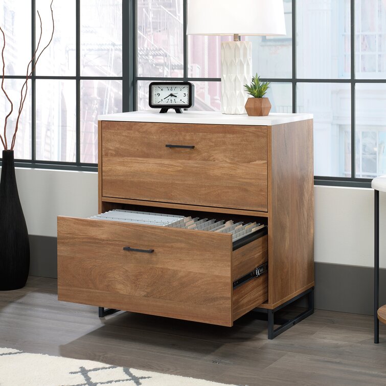 Zipcode Design Clower 3 -Shelf Storage Cabinet Finish: Charter Oak