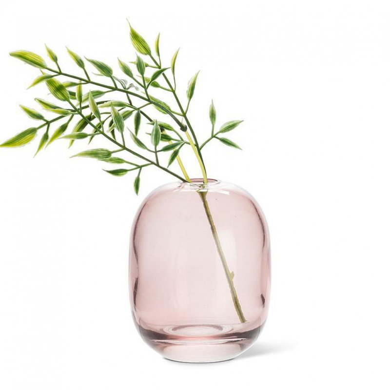 Medium Barrel Bud Vase, Dark Rose
