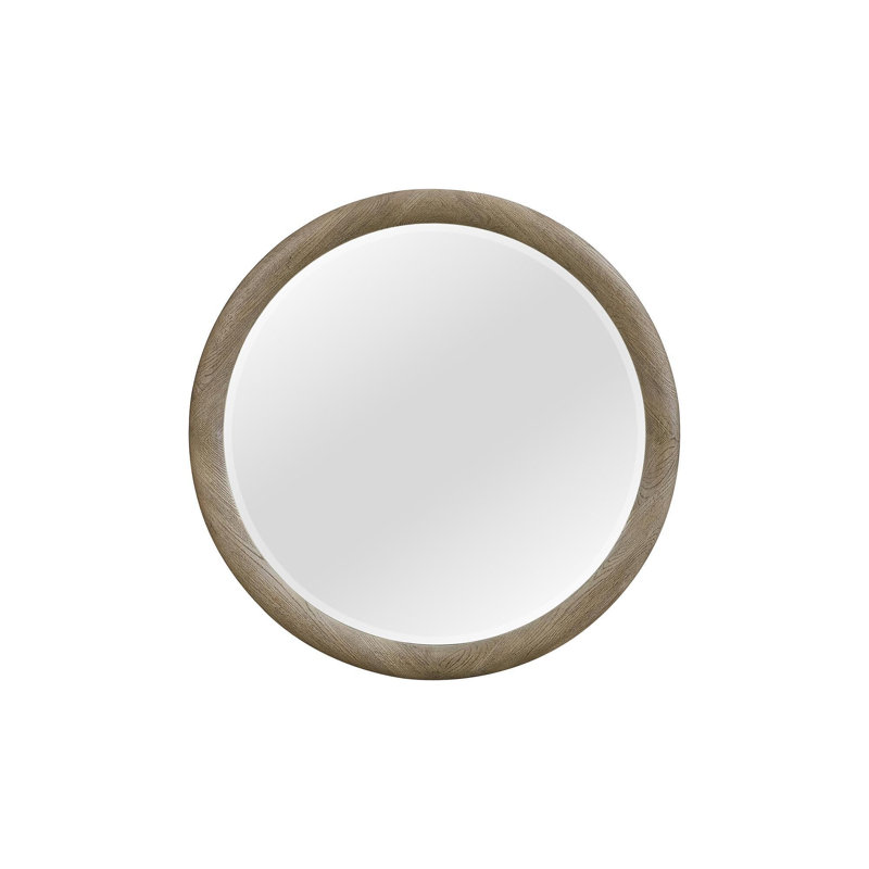 Miroir rond English Oak