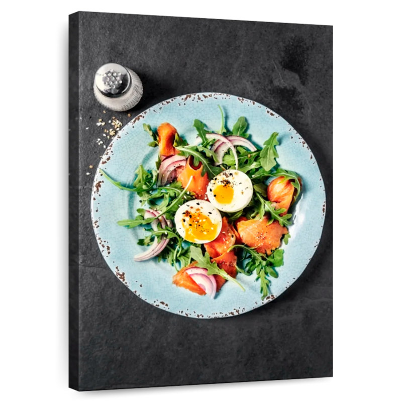 Yarlin Arugula Salmon Salad, 48" H x 32" W