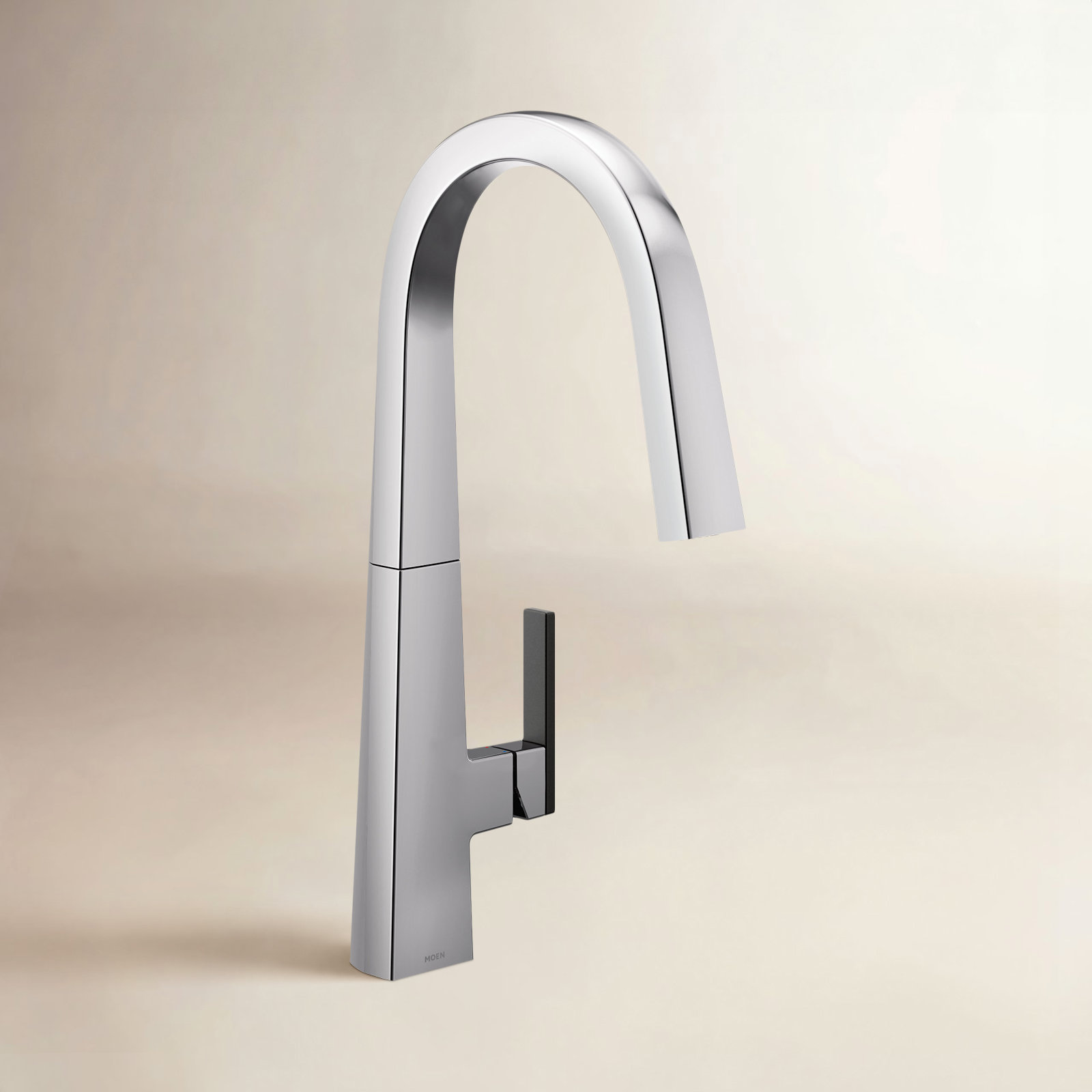 Nio Pull Down Single Handle Kitchen Faucet With Accessories, Chrome